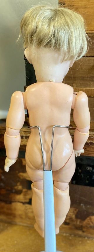 Antique 16” German Bisque 126 Kammer Reinhardt Doll on Side Hip Jointed Body 6