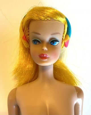 Vintage Barbie Color Magic Doll Golden Hair 1150 W/ Headband.