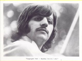 Beatles (usa) Ltd 1968 Fan Club Photo 8 X 10 Richard Starkey / Ringo Starr