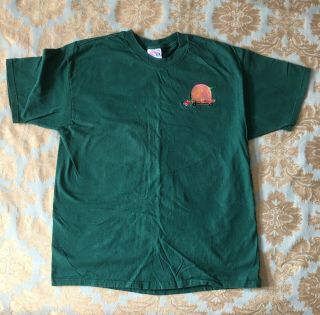 The Allman Brother Band Green T - Shirt “eat A Peach” Embroidered Emblem Xl