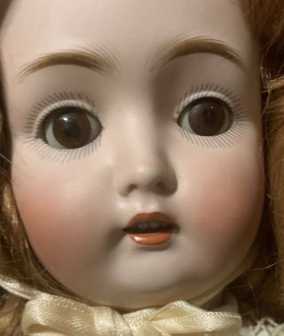 Catterfelder 264 Antique German Bisque Kestner Socket Head Wide Eyed Doll 19”
