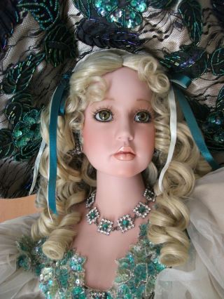 Morgain 42 " Porcelain Doll By Donna Rubert And Rustie