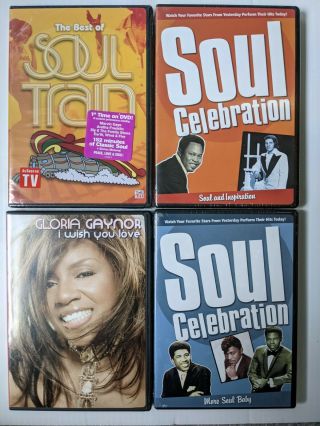4 Time Life Music Dvds Soul Celebration / The Best Of Soul Train Vol.  1 -