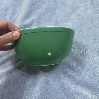 Vintage Pyrex Primary Colors Green Mixing/nesting Bowl 403 2 1/2 Qt