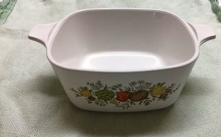 Corning Ware Vintage Spice Of Life P43b 2 3/4 Cup Casserole Dish Oven Safe