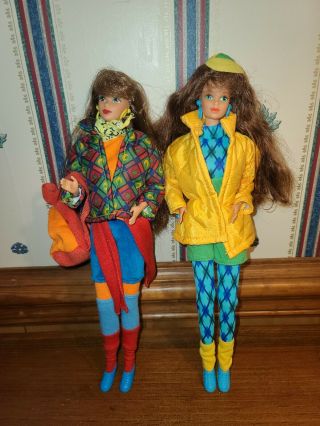 Two European 1991 United Colors Of Benetton Teresa (barbie) Doll Mib 4880 9408
