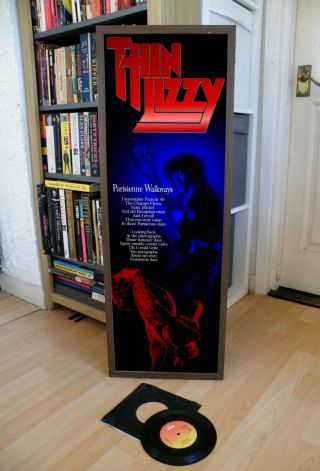 Thin Lizzy Parisienne Walkways Poster Lyric Sheet,  Black Rose,  Gary Moore,  Town