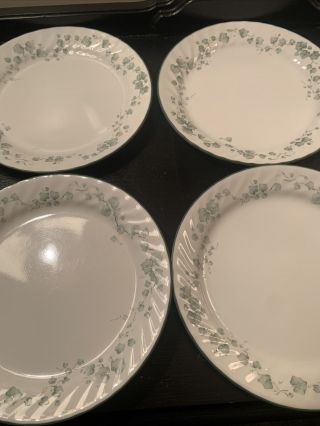 Minty Set Of 4 Corning Corelle Callaway Ivy Dinner Plates - 10 1/4 " Great