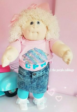 Cabbage Patch Soft Sculpture Rare 1988 10yr Anniversary Handsigned