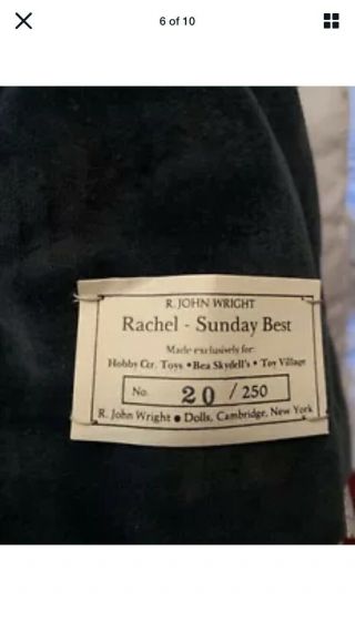 Rachel Sunday R John Wright Felt Doll 20/250 5