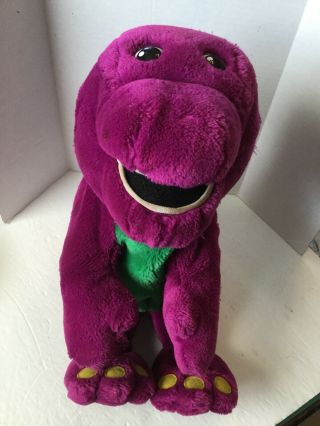 Barney The Purple Dinasaur Plush Vintage 1992,  The Lyons Group,  Sings,  Talks