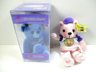Britney Spears 1999 & 2000 Rare Bear Limited Edition Bean Bears