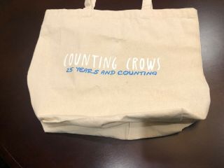 Counting Crows Tour Bag Canvas Bag 25 Years And Counting Vip Tour Bag Ships