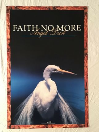 Faith No More 1992 Promo Poster Angel Dust Slash Records