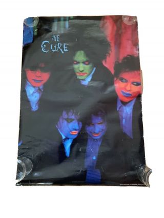 Vintage 1985 The Cure Poster 80s Head On The Door Promo 23 X 34 "