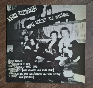 The Sex Pistols Last Show On Earth Sid Vicious Drugs Kill Vinyl Lp Album 1986