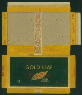 SOUTHERN RHODESIA - Cigarette box with 1/3d cigarette tax stamp (EM742a) 2