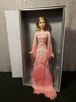 Blush Fringed Gown Barbie Doll Platinum Label 2016 Bfc Exclusive Mattel Dwf52