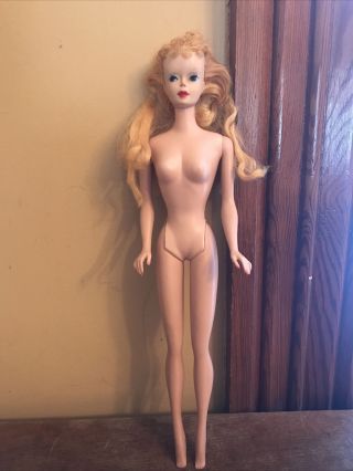 Vintage Barbie Doll 850 8 Red Blonde Ponytail Straight Leg Blue Eyes 1960’s 2