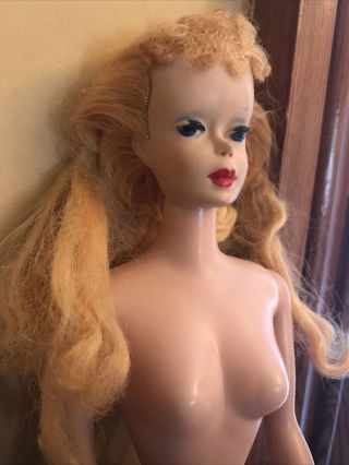 Vintage Barbie Doll 850 8 Red Blonde Ponytail Straight Leg Blue Eyes 1960’s 4