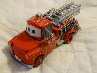 Disney Pixar Cars Toons Rescue Squad Mater Fire Truck Mater
