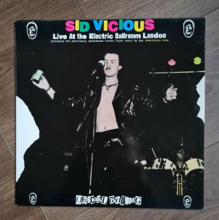 Sid Vicious Live At The Electric Ballroom Album Vinyl Lp Jocklp2 Sex Pistols Mbc