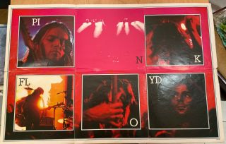 Pink Floyd Poster 1973 From Dark Side Of The Moon Lp 30” X 20”
