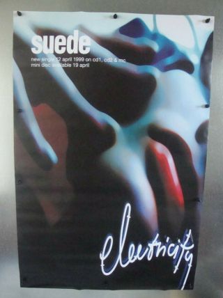 Suede Electricity Promo Vintage Music Poster 20 " W X 30 " H Pre - Owned