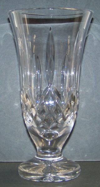 Waterford Crystal Lismore 7 " Flared Pedestal Vase Older Mark