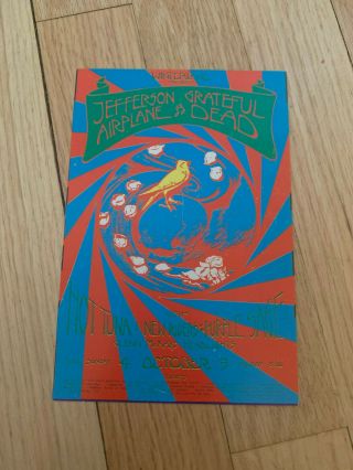 1970 Grateful Dead Postcard October 4 - 5