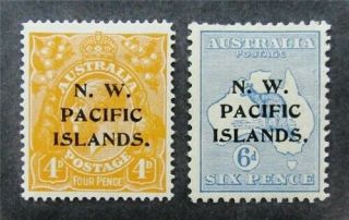 Nystamps British North West Pacific Islands Stamp 16,  18 Og H $35 F5y142
