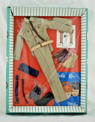 Rare Vintage 1960s Ken Doll " Army And Air Force " Clothes Outfit Nrfb 797 Barbie