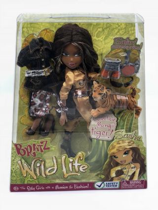 Bratz Wild Life Sasha Rare Htf Toy Doll Mga