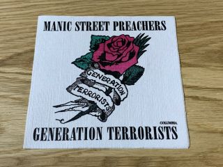 Manic Street Preachers Generation Terrorists Usa Promo Napkin 1992