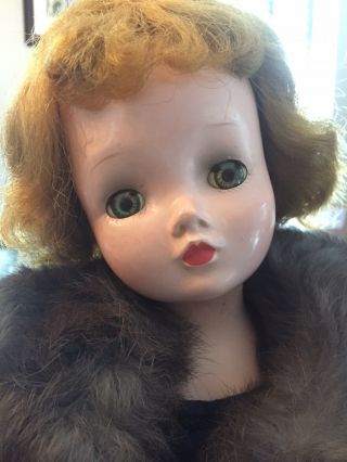 1950s Vintage Madame Alexander Cissy Doll In Tagged Dress 2