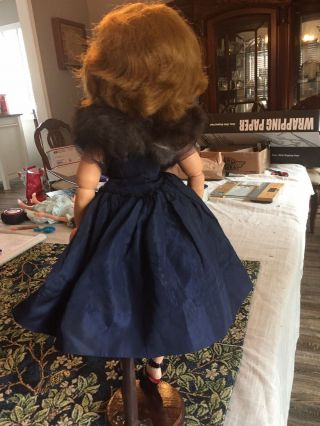 1950s Vintage Madame Alexander Cissy Doll In Tagged Dress 3