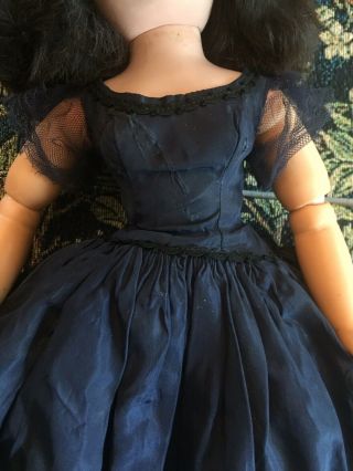 1950s Vintage Madame Alexander Cissy Doll In Tagged Dress 4