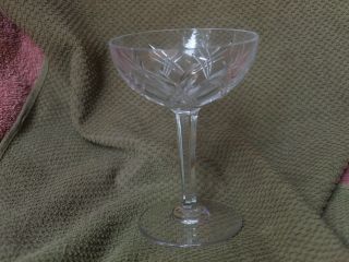 1 Baccarat France Crystal Champagne Sherbet Glass Wedding Art Deco Vgc