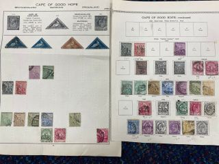 Cape Of Good Hope Stamps - Includes Triangle 4d And Penny Red (high Cat Value)