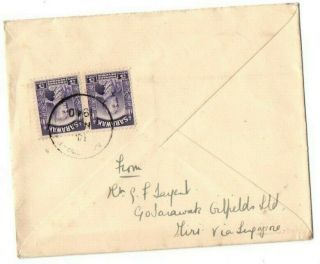 Sarawak Stamps & Postmark On Cover Posted To Uk 1940