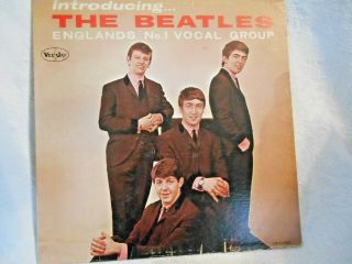 Vintage Beatles 33 - 1/3 Vinyl Record Album - Introducing The Beatles