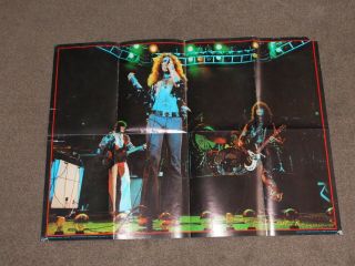 Led Zeppelin On Stage 1976 Big O Of London Poster (ian Dickson Photo)