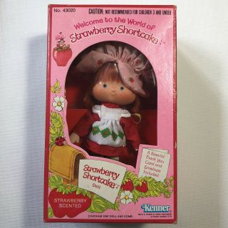 Vintage 1980 Kenner 43020 Strawberry Shortcake Scented Doll Nos
