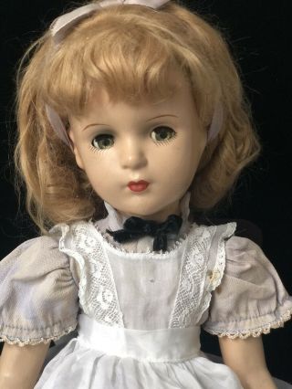 Vintage 1946 - 1948 Composition Madame Alexander 18” Alice In Wonderland Doll