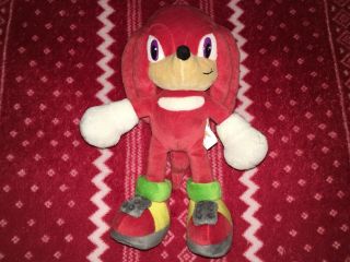 Official Sega Prize Europe 8” Knuckles Sonic Plush Toy Doll Uk X Small