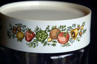 Vintage Corning Ware / Pyrex SPICE OF LIFE See ' n Store Canister 7 1/4 