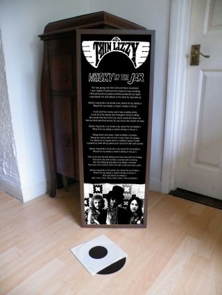 Thin Lizzy Whisky In Jar Poster Lyric Sheet,  Jailbreak Black Rose,  Boys Are Back