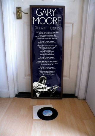 Gary Moore Still Got The Blues Poster Lyric Sheet,  Thin Lizzy,  Parisienne Walkway
