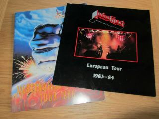 2 Judas Priest Programmes - European Tour 1983 - 84 & Mercenaries Of Metal 1988