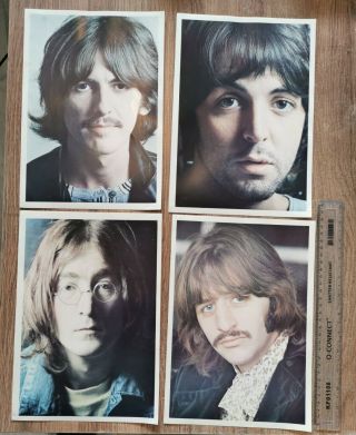 The Beatles - A4 Size Vintage Photographs / Prints Of John,  Paul,  Ringo & George